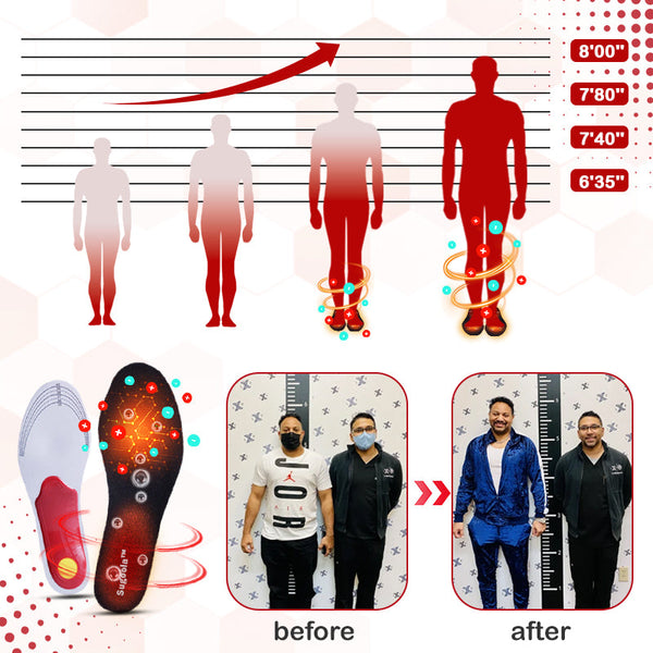 HeightBoost Far Infrared Titanium Ion Arch Correction Insoles